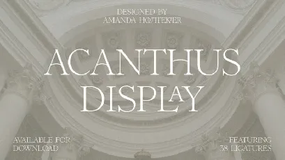 Acanthus Display font