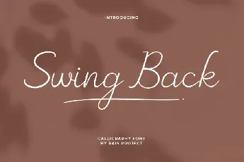 Swing Back font