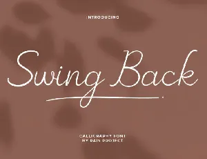 Swing Back font