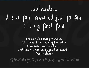 Salvador font