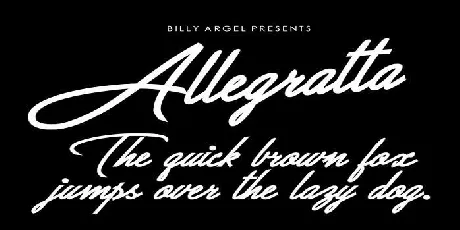 Allegratta font