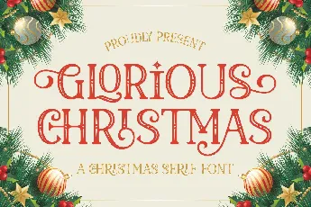 Glorious Christmas font