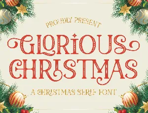 Glorious Christmas font