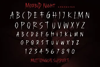 Morbid Night Free font