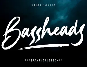 Bassheads Brush font