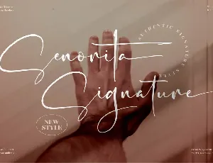 Senorita Signature font