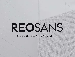 Reo Sans font