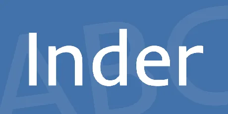 Inder font