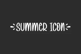 Summer Icon Demo font