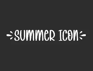 Summer Icon Demo font