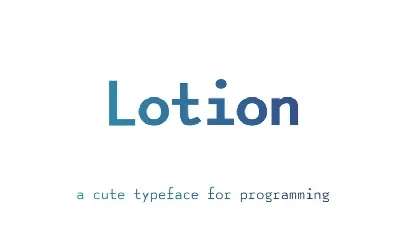 Lotion Family font