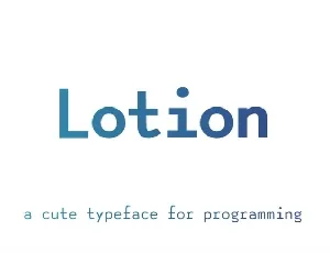 Lotion Family font