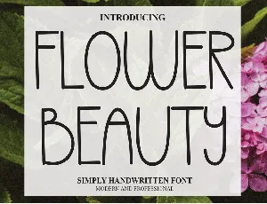 Flower Beauty font