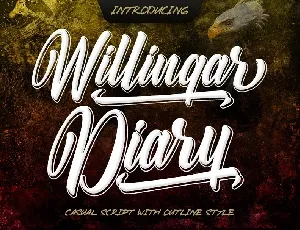 Willingar Diary font