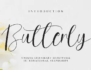 Butterly font