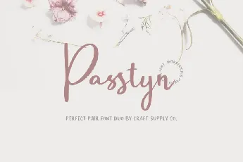 Passtyn Script font