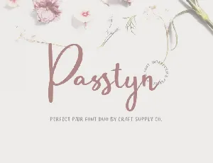 Passtyn Script font