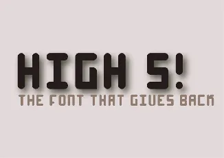 High 4 font