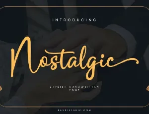 Nostalgic font