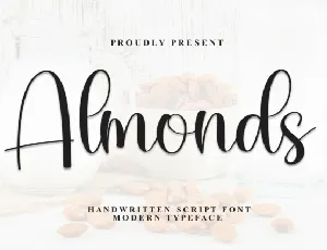 Almonds Script font