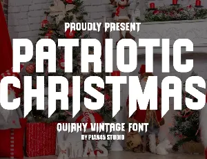 Patriotic Christmas font