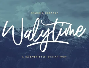 Walytime font