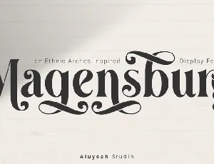 Magensburg font