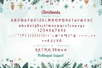 Christmeda font