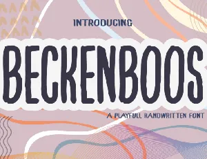 Beckenboos font