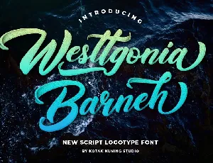 Westtgonia Barneh font