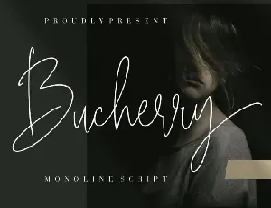 Bucherry Handwritten font