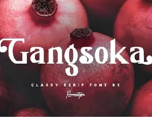 Gangsoka Serif font