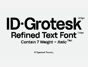 ID Grotesk font