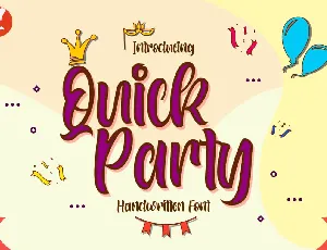 Quick Party font