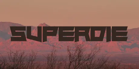 Superdie font