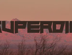 Superdie font