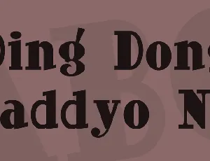 Ding Dong Daddyo NF font