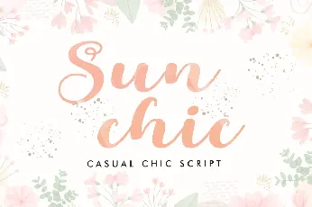 Sunchic font