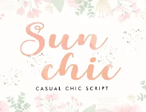 Sunchic font