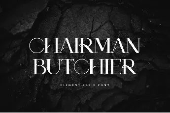 Chairman Butchier font