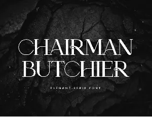 Chairman Butchier font