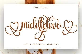 Middlelove font