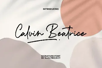 Calvin Beatrice font