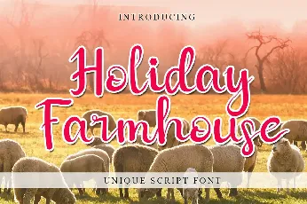 Holiday Farmhouse Script font