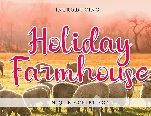 Holiday Farmhouse Script font