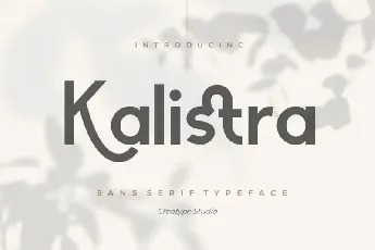 Kalistra Sans Serif font