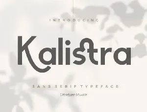 Kalistra Sans Serif font
