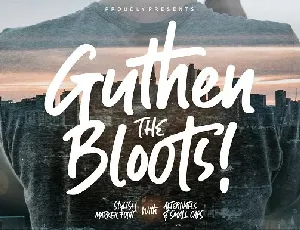 Guthen Bloots Brush font