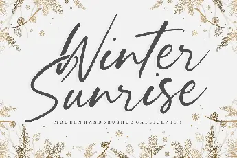 Winter Sunrise font