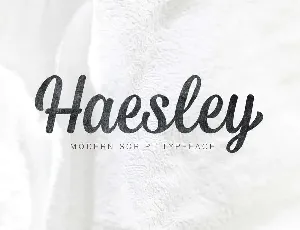 Haesley font